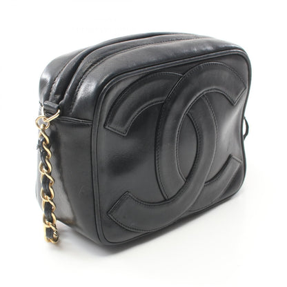 Chanel Black Matelasse Big Coco Mark Shoulder Bag Lambskin (sheep Leather)