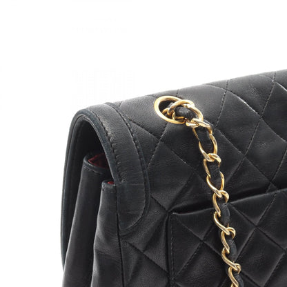 Chanel Black Matelasse Shoulder Bag Lambskin (sheep Leather) A 01113