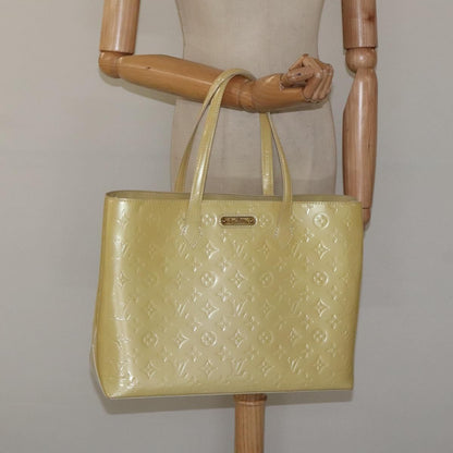 Louis Vuitton Vernis Wilshire Mm Hand Bag Broncorail M 91441 Auth