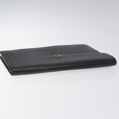 Louis Vuitton Epi Montaigne 27 Clutch Bag Black M 52652 Lv Auth