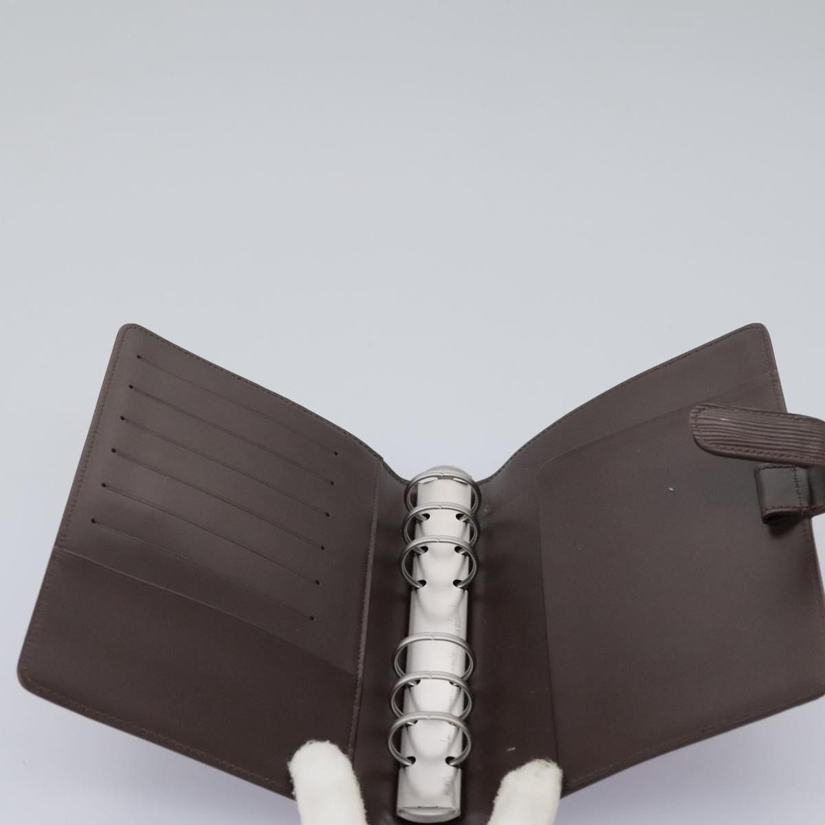 Louis Vuitton Epi Agenda Mm Day Planner Cover Mocha R 2004d Lv Auth