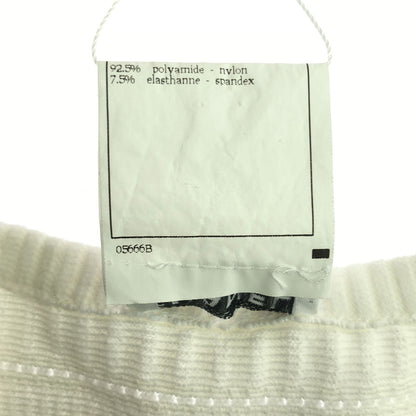 Chanel White Short Sleeve Knit Rayon P 07402v 0557