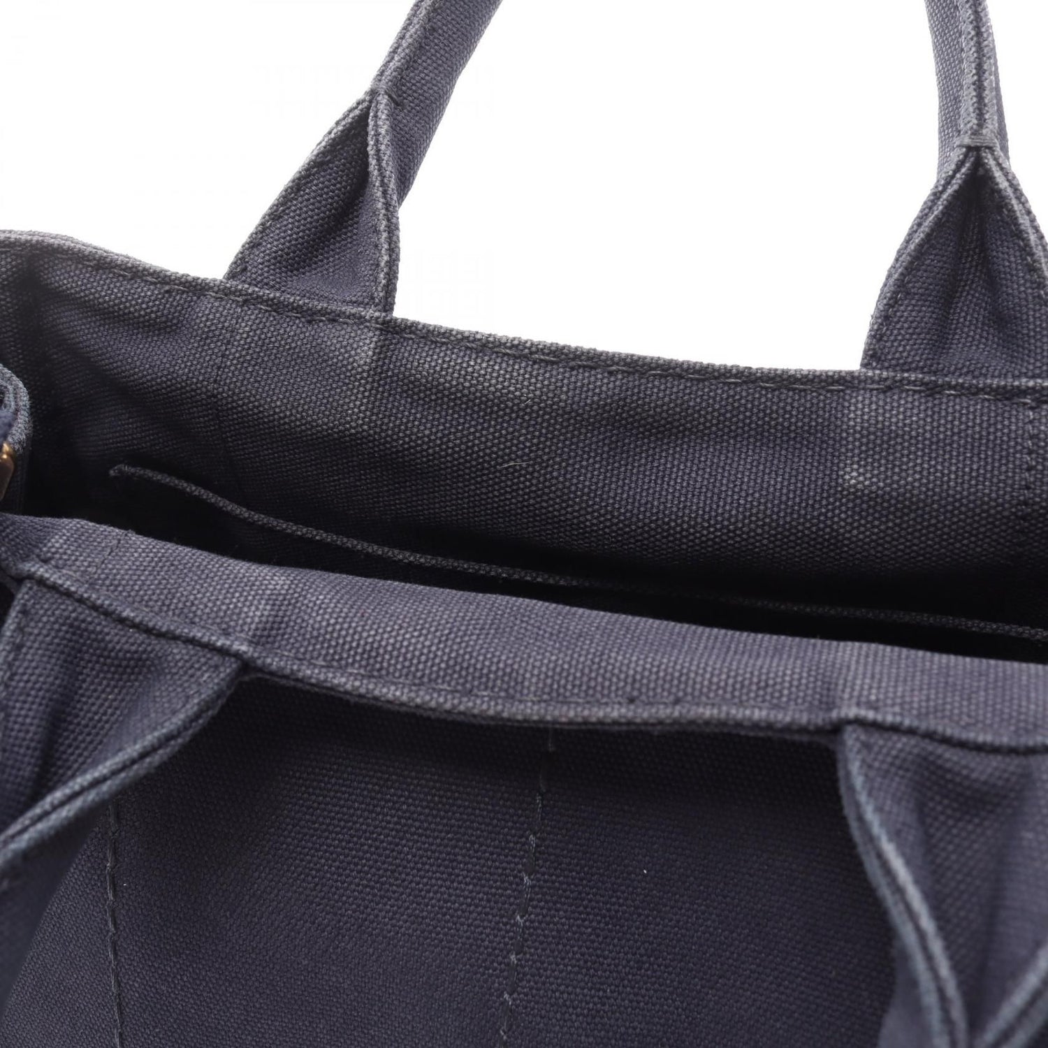 Prada Canapa Canapa Tote Bag Navy Canvas 1bg 439