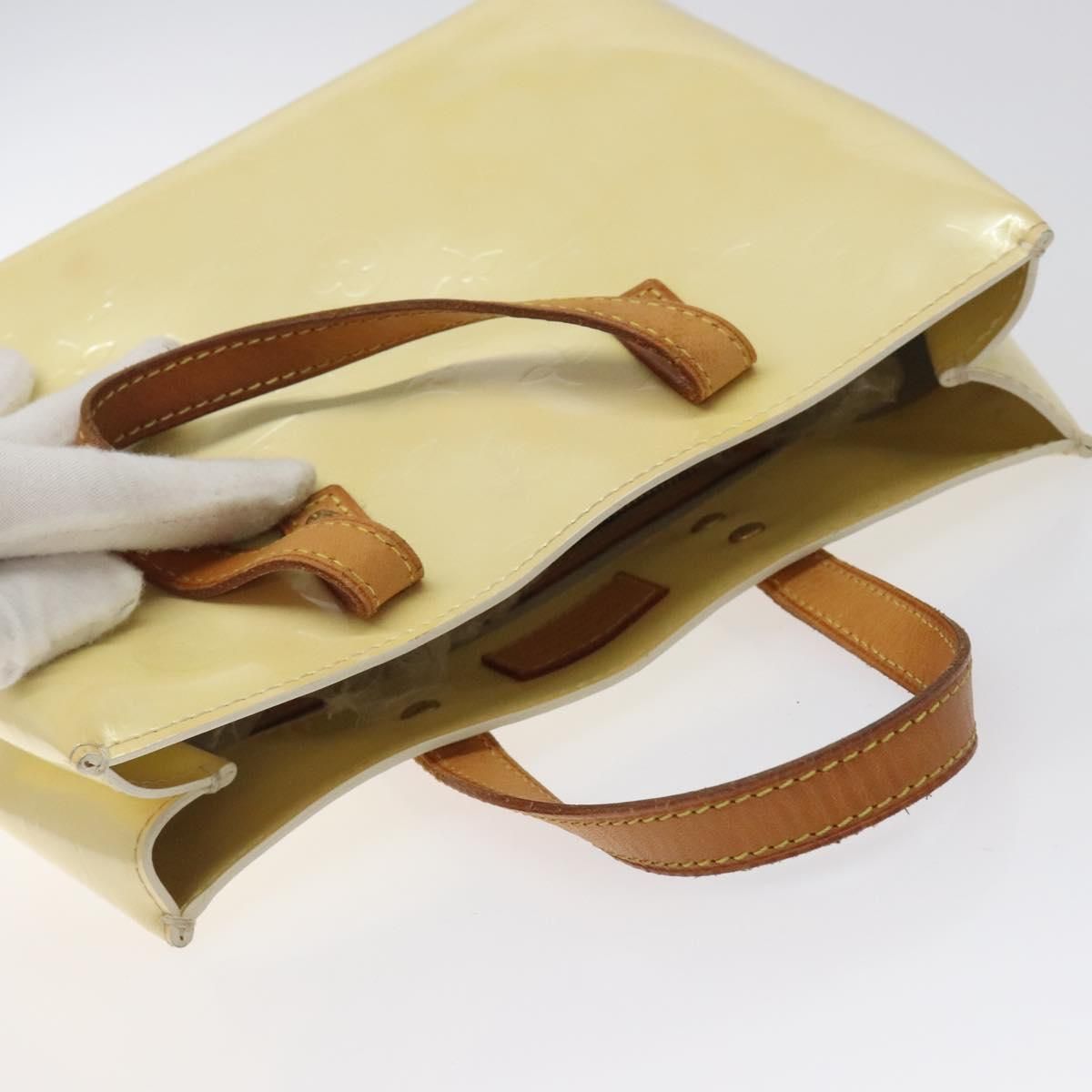 Louis Vuitton Vernis Reade Pm Hand Bag Perle M 91336 Lv Auth
