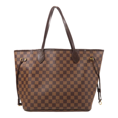 Louis Vuitton Damier Neverfull Mm Gold Shoulder Bag/handmade Bag Brown Tote Bag N 51105