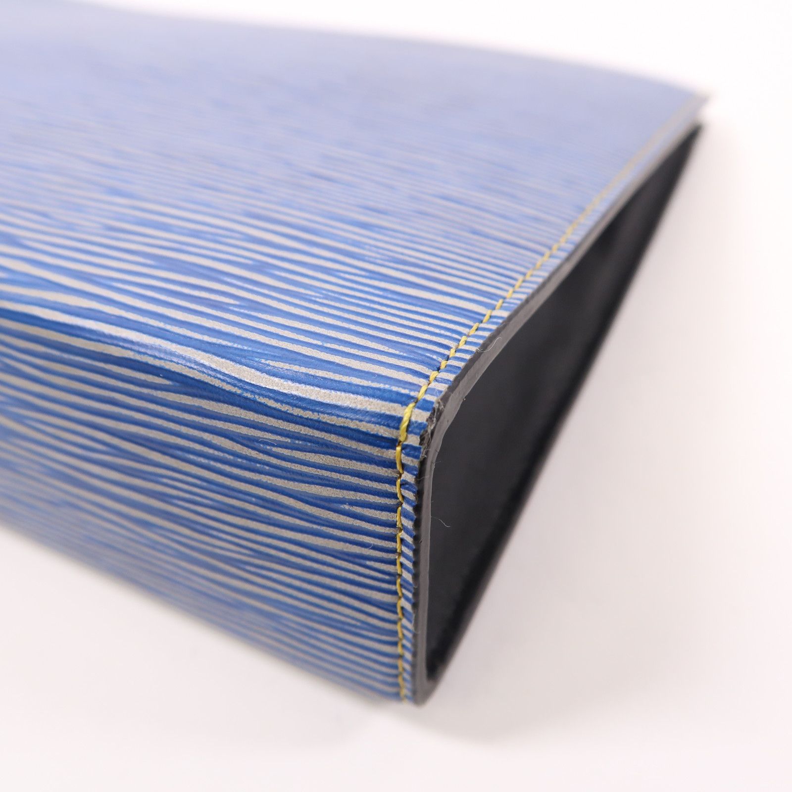 Louis Vuitton Epi Poche Toilette Blue Business Bag Clutch Bag M 54654
