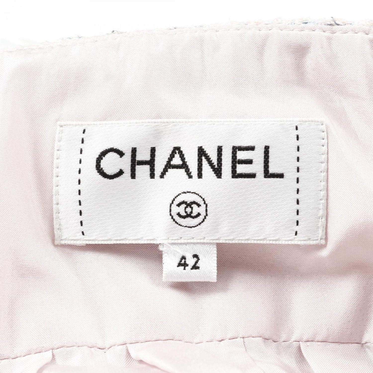 Chanel Purple Multicolor Coco Mark Button Skirt Fabric P 58340