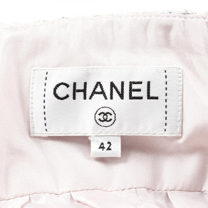 Chanel Purple Multicolor Coco Mark Button Skirt Fabric P 58340