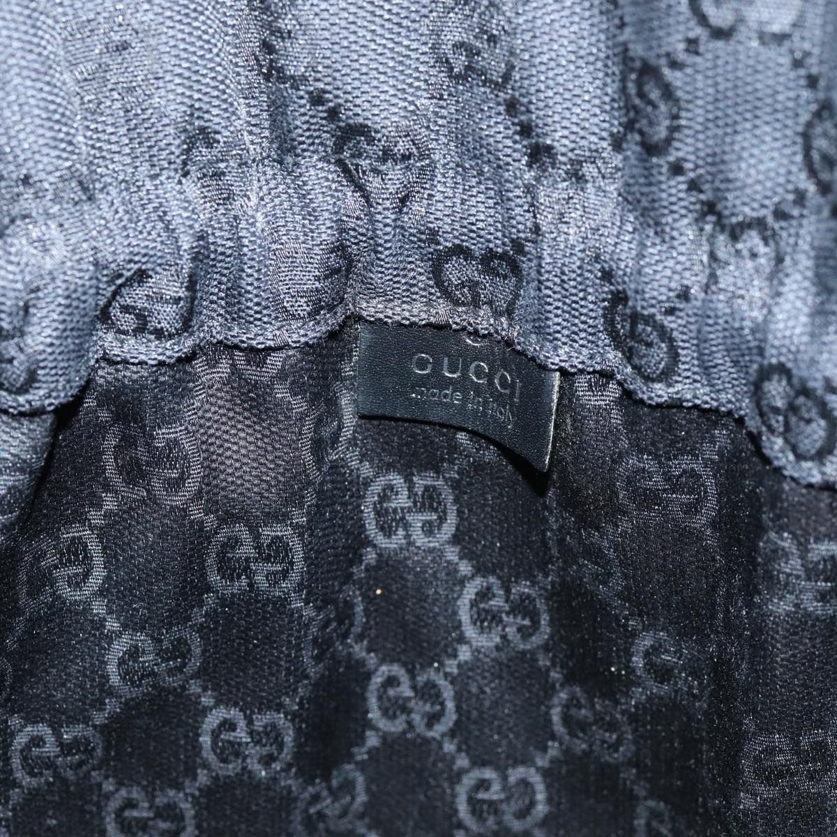 Gucci Gg Canvas Purse Pouch Black 014 1135 Auth