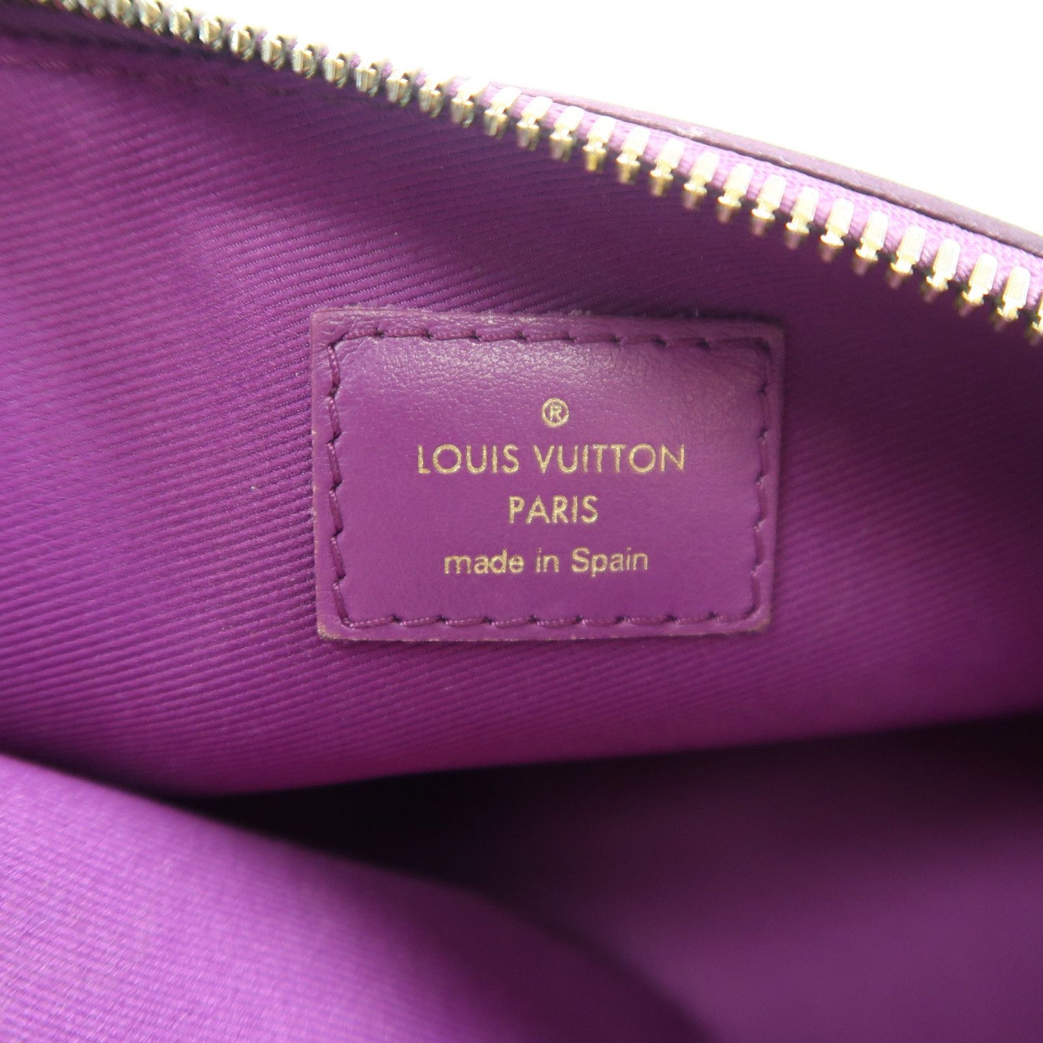Louis Vuitton Monogram D.flat Shoulder Gold/purple Brown Purple Brown/purple Shoulder Bag M 446
