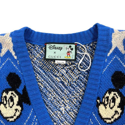 Gucci Disney Wool Cardigan Blue Xs 601565