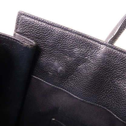 Saint Laurent Cowhide Leather Hand Bag Black Calfskin (cowhide) Ars 647168