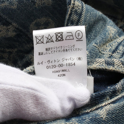 Louis Vuitton X Supreme Monogram Denim Jacket Hda 91wall Cotton Blue Mens 44