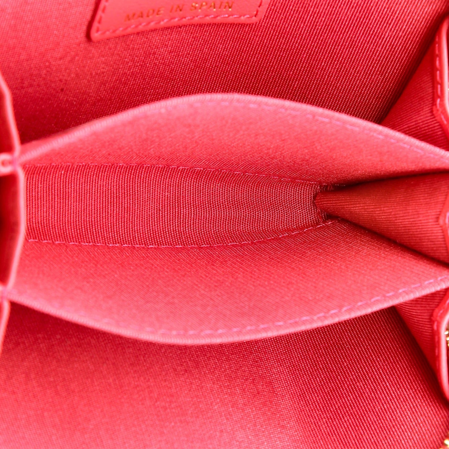 Chanel Pink Zip Coin Purse Quilted Leather