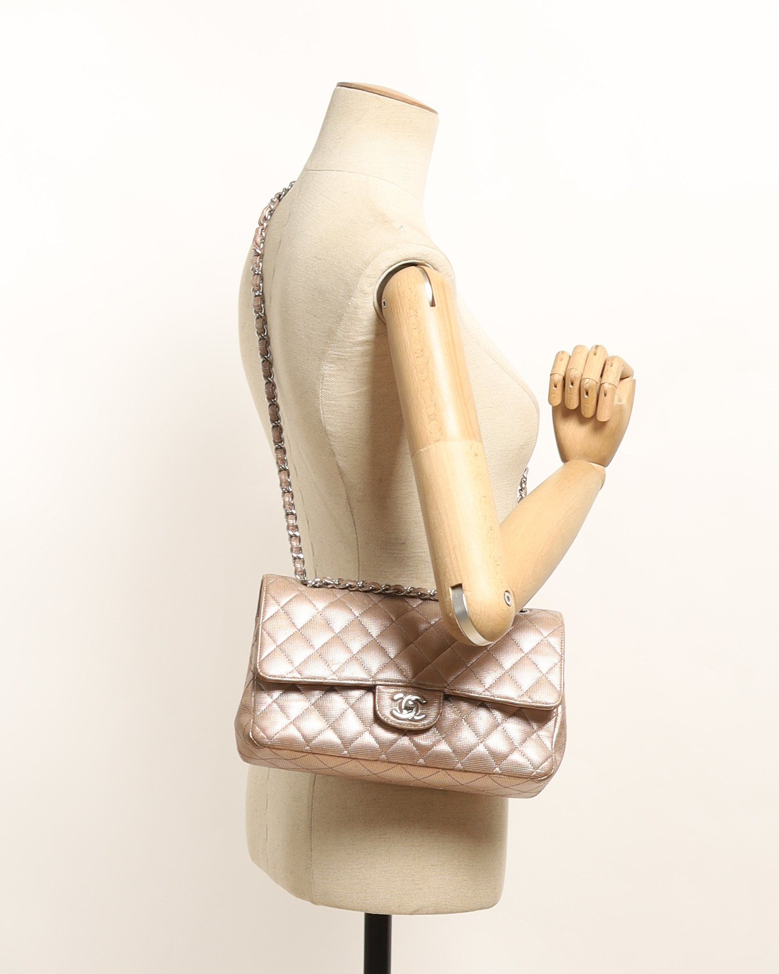 Chanel Classic Metallic Pixel Double Flap Bag