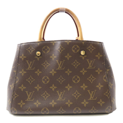 Louis Vuitton Monogram Montaigne Bb Hand-turn Shoulder Bag Palm Color Brown Brown 2way Shoulder Bag M 41055