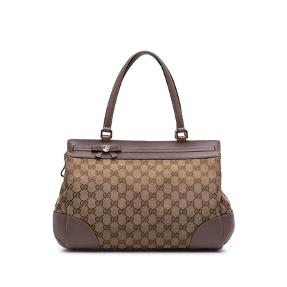 Gucci GG Canvas Mayfair Tote Brown