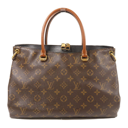 Louis Vuitton Monogram Pallas Hand-milled Shoulder And Back Bags Brown Noir 2way Shoulder Bag M 41064