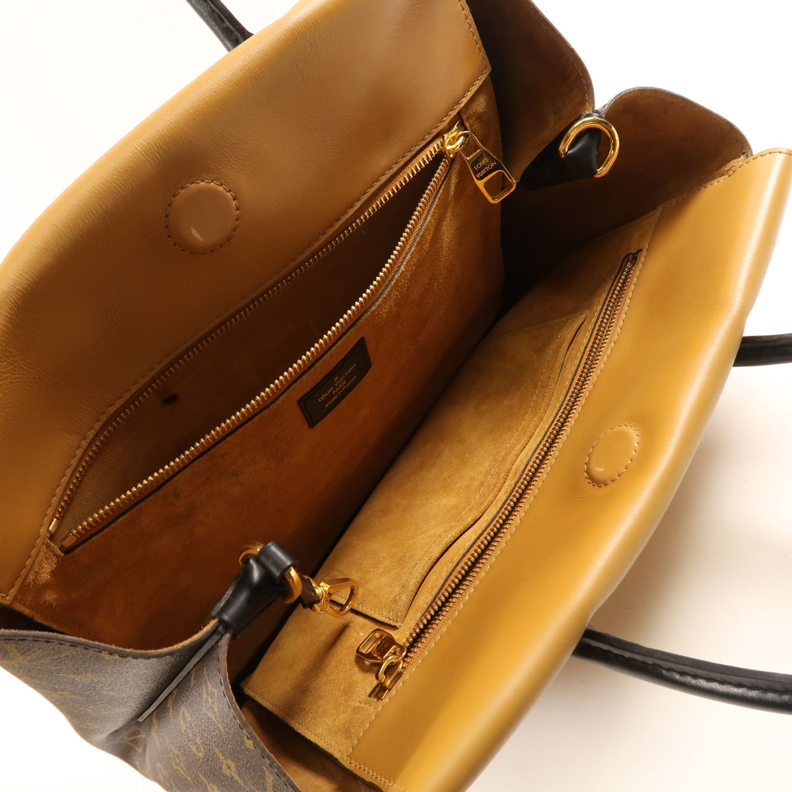 Louis Vuitton Cowhide Leather/monogram Tote W Pm Kinpaku Bag
