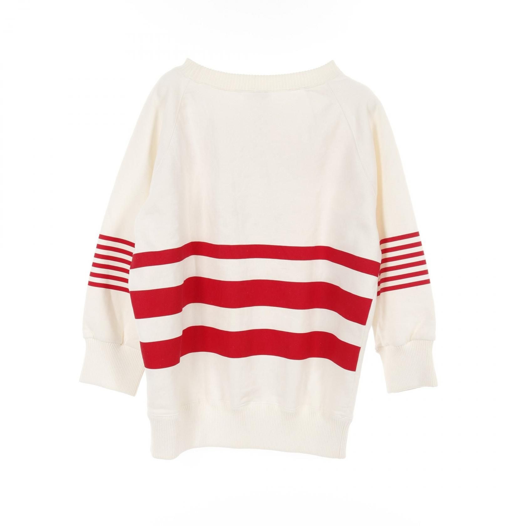 Chanel White Multicolor Mademoiselle Sweat Cotton Acrylic P 18590v 10779