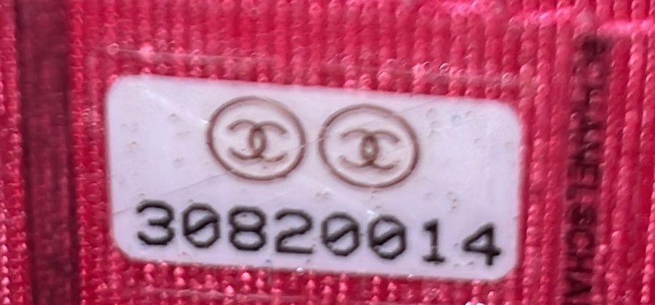 Chanel Pink Zip Coin Purse Quilted Leather