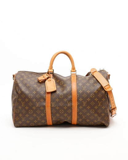 Louis Vuitton Monogram Keepall Bandoliered 50 Weekend Bag