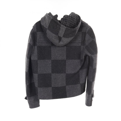 Louis Vuitton _ Nigo Giant Damier Gres Gray Duffel Coat Rm 202m Xep Hjc 03w