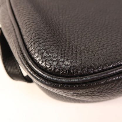 Gucci Cowhide Leather Shoulder Bag Black Calfskin (cowhide) 308364