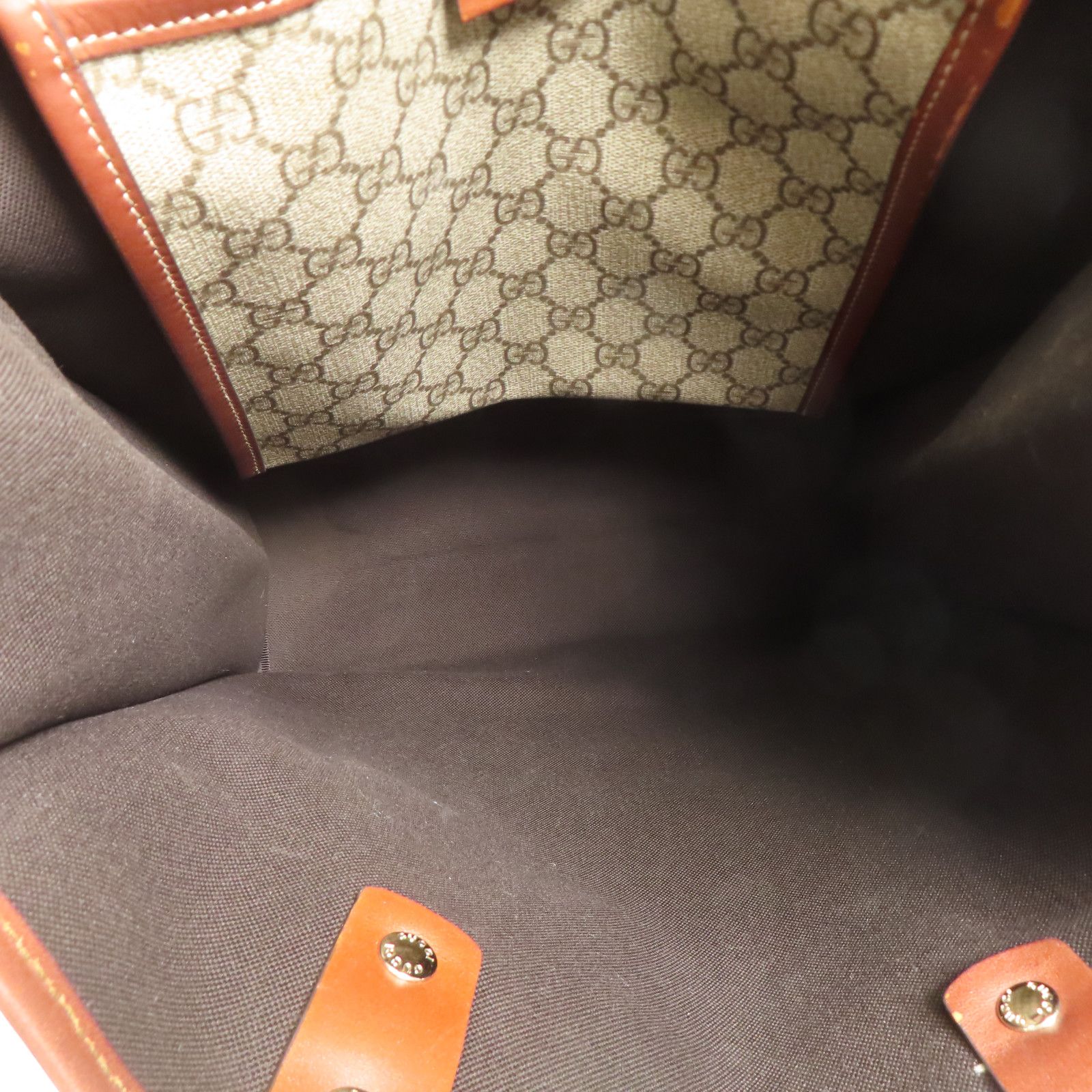 Gucci GG Plus Monogram Small Signature Web Loop Vertical Tote