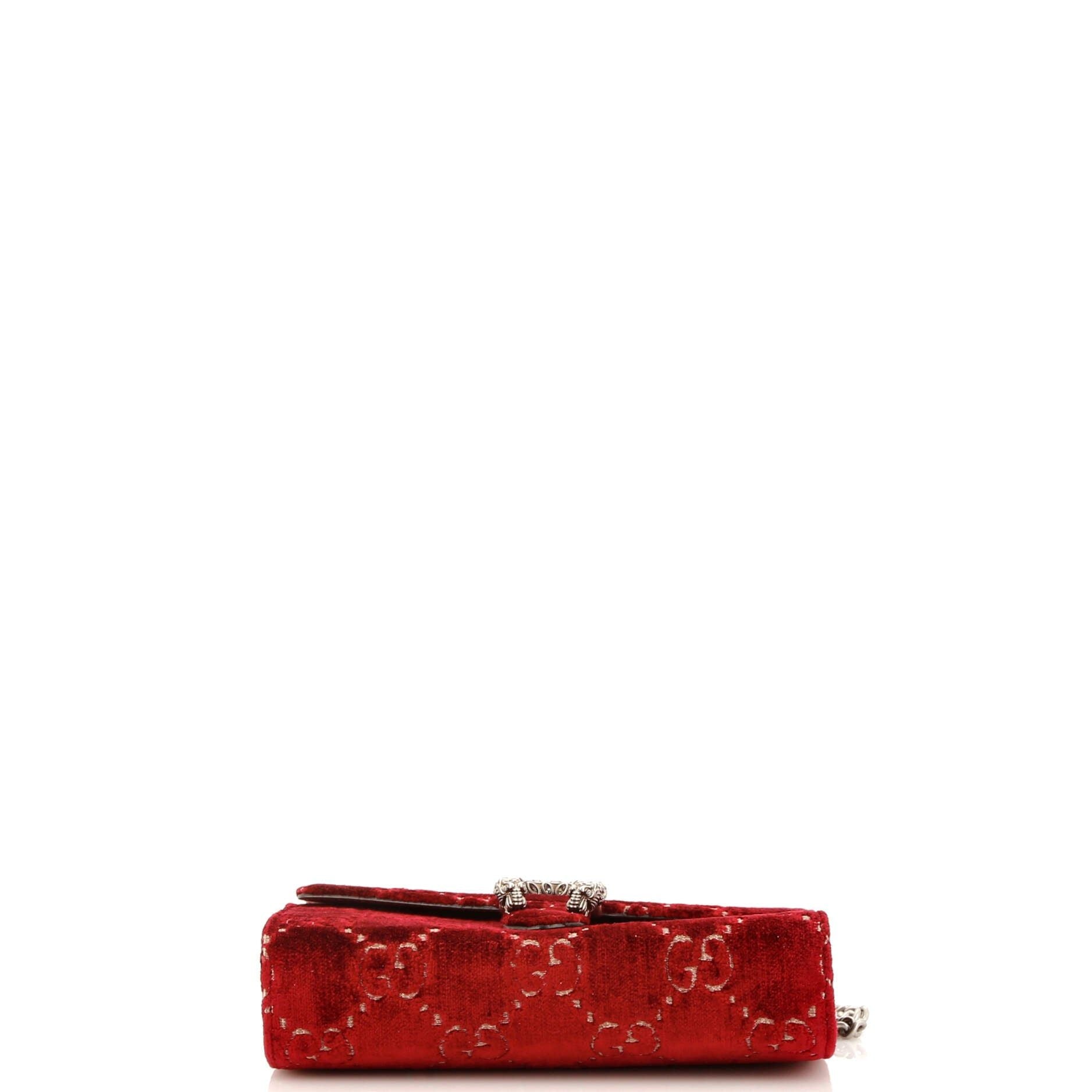 Gucci Dionysus Chain Wallet Gg Velvet Small