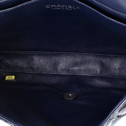 Chanel Clutch With Chain Quilted Patent