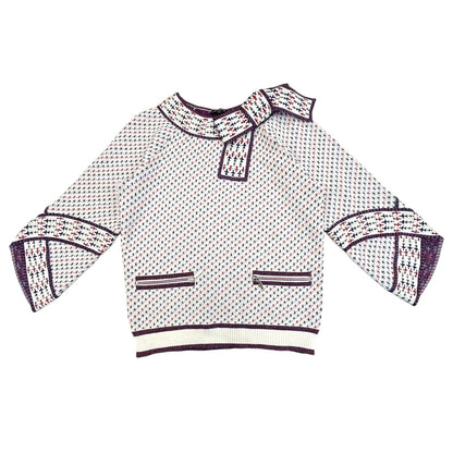 Chanel White Rayon Tops 36 P 54074