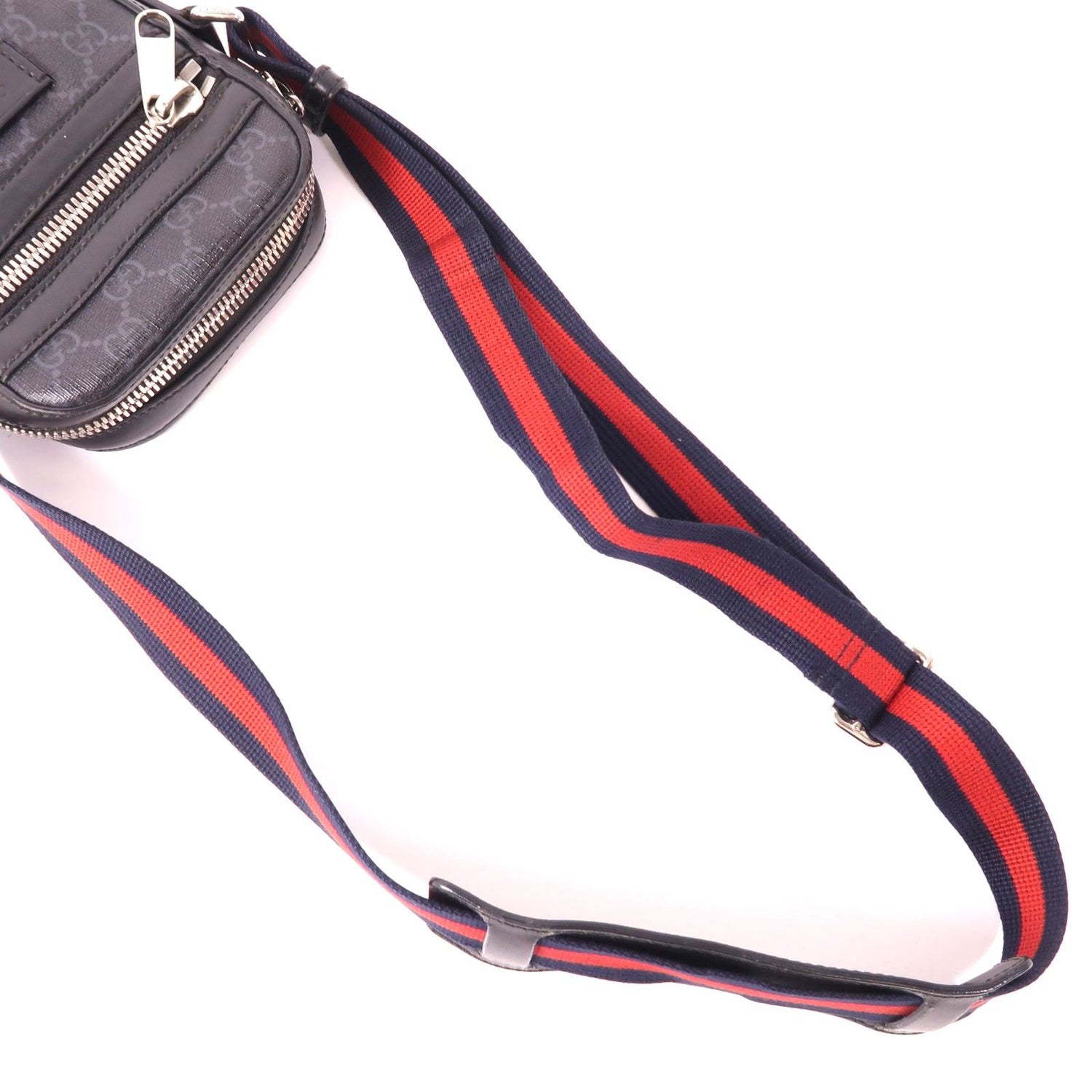 Gucci GG Supreme Monogram Appia Calfskin Web Small Camera Messenger Bag