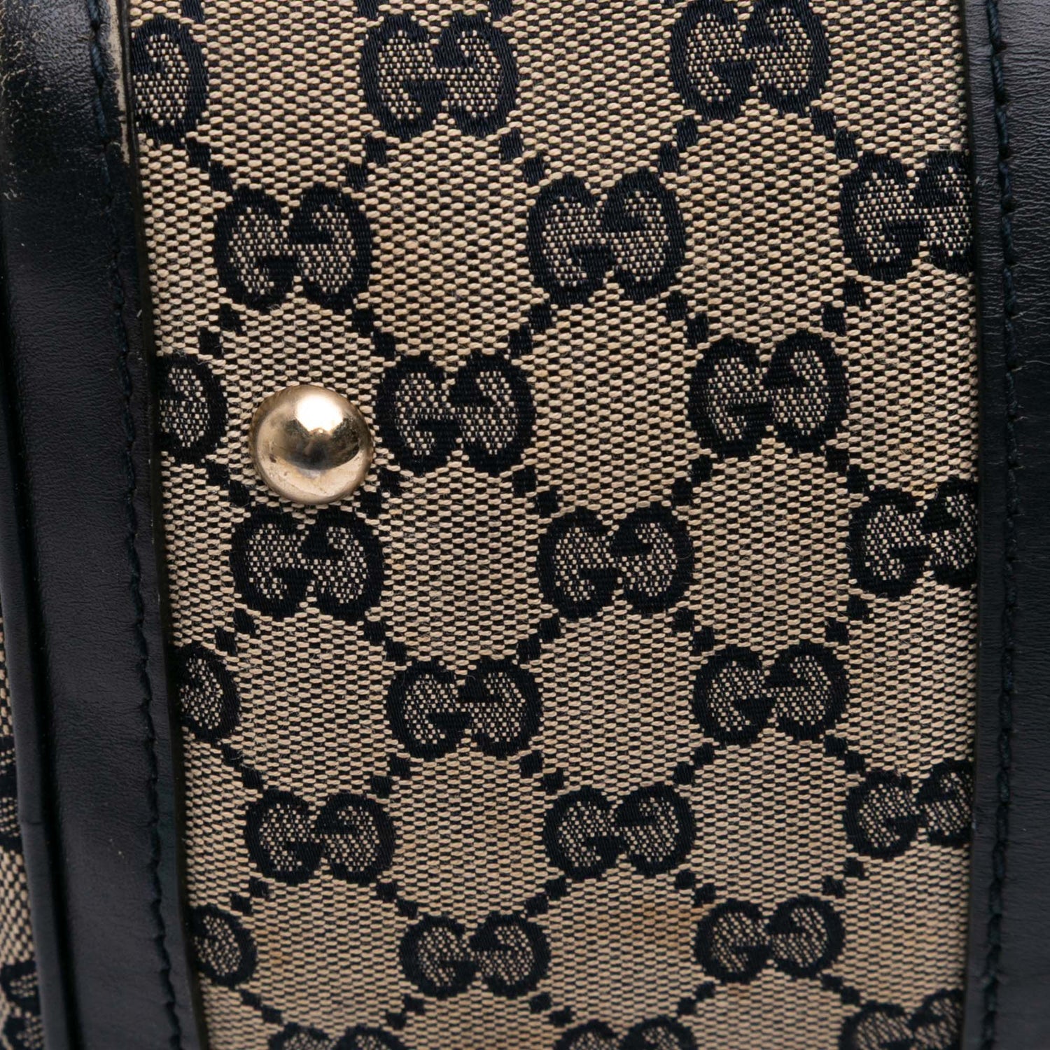 Gucci Medium GG Canvas Web Joy Boston Bag Brown