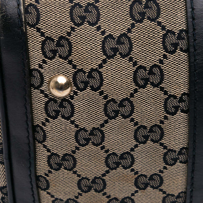 Gucci Medium GG Canvas Web Joy Boston Bag Brown