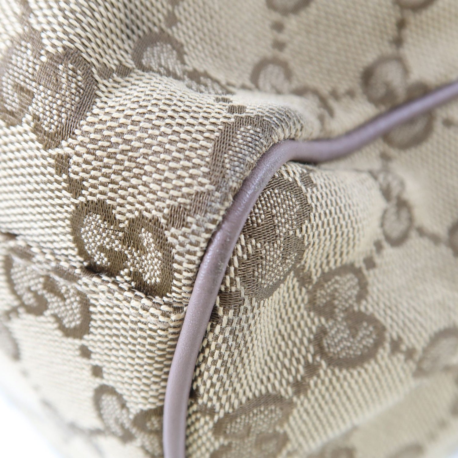 Gucci Canvas Sukey Tote Gold Hand-turned Bag Palm Color Handbag Brown Brown Gg Canvas 211944
