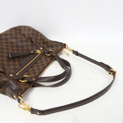 Louis Vuitton Damier Evora Mm Gold Hand-ground Shoulder Bag For Back Bag Brown 2way Shoulder Bag N 41131
