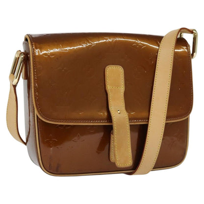 Louis Vuitton Vernis Christie Gm Shoulder Bag Bronze M 91107 Auth
