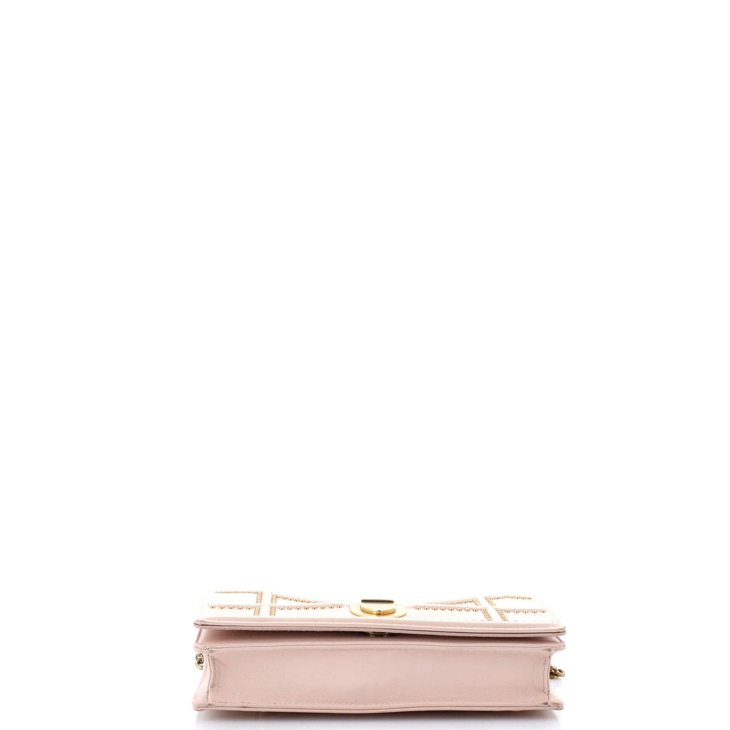 Christian Dior Diorama Wallet On Chain Studded Leather
