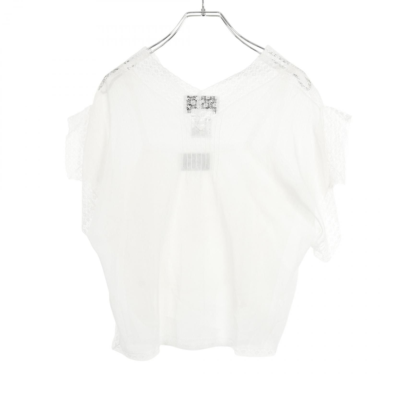 Chanel Beige Coco Mark Blouse Cotton P 17796w 02793