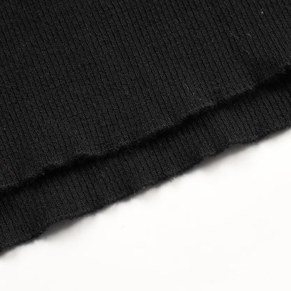 Chanel Black Knit Wool P 62570k 48045