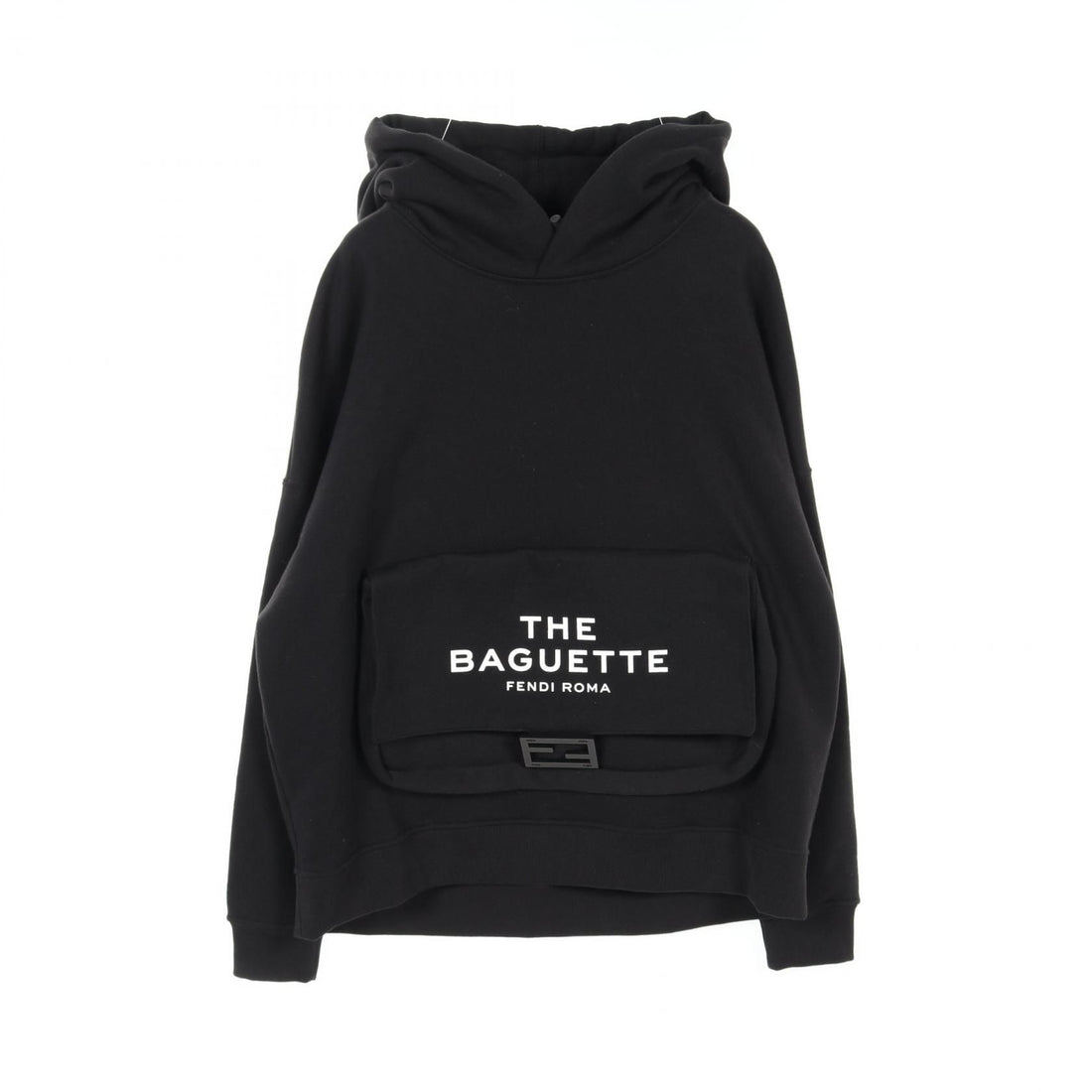 Fendi X Marc Jacobs Ff Baguette Hoodie Fy 1218ax 2h Cotton Black Mens M