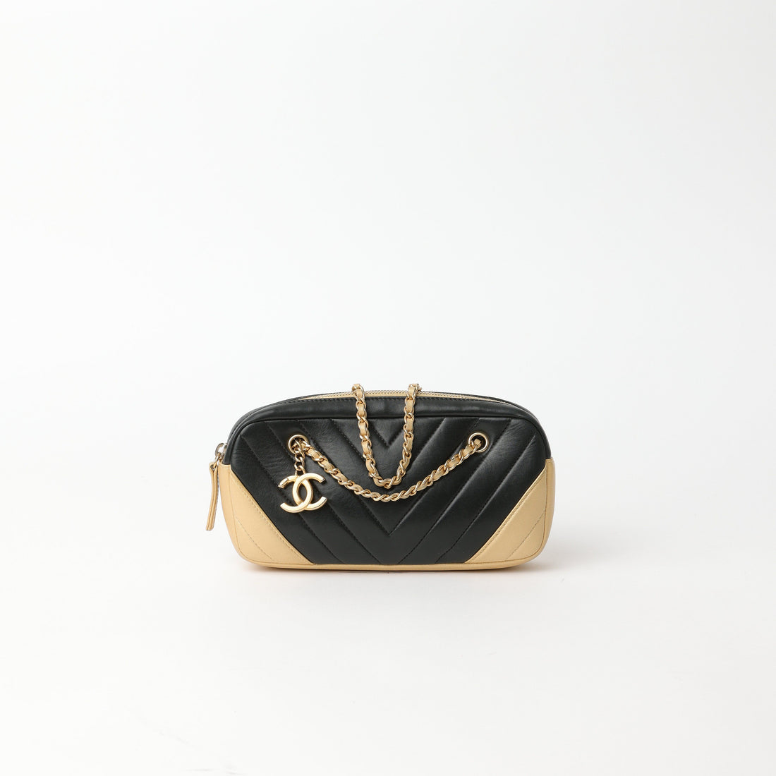 Chanel Chevron Charm Camera Bag
