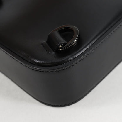 Gucci Calfskin Mini Bamboo Top Handle 3 Way Shoulder Bag Black