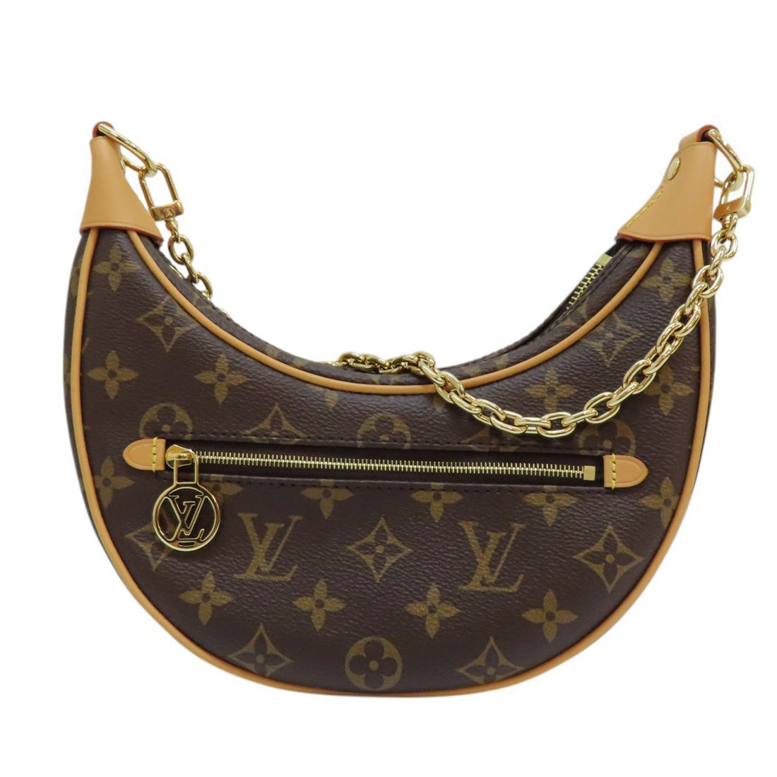 Louis Vuitton Loop Monogram Canvas Brown Shoulder Handbag M 81098