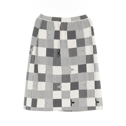 Louis Vuitton Pop Monogram Damier Gres White Black Gray Skirt