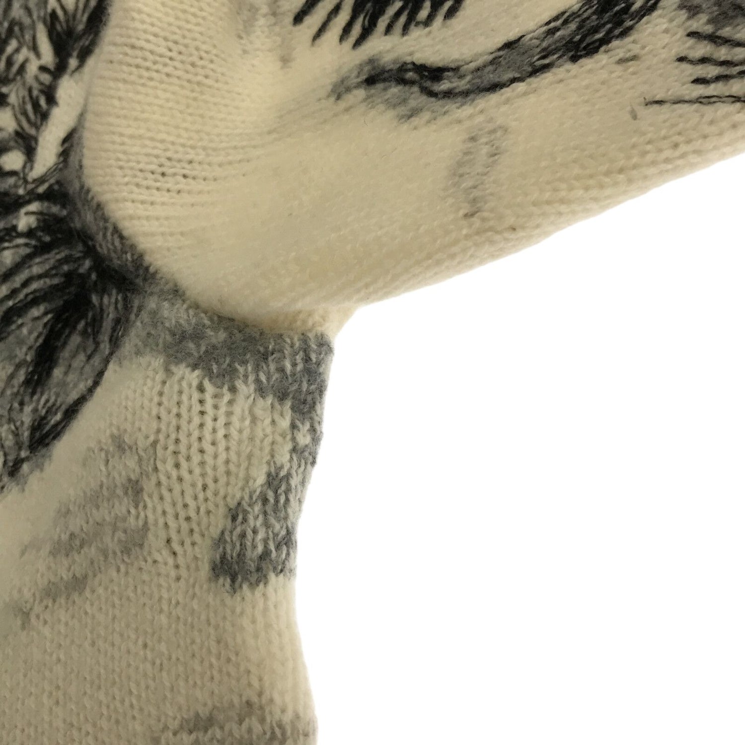 Dior Crew Neck Sweater Knit Cashmere White 34