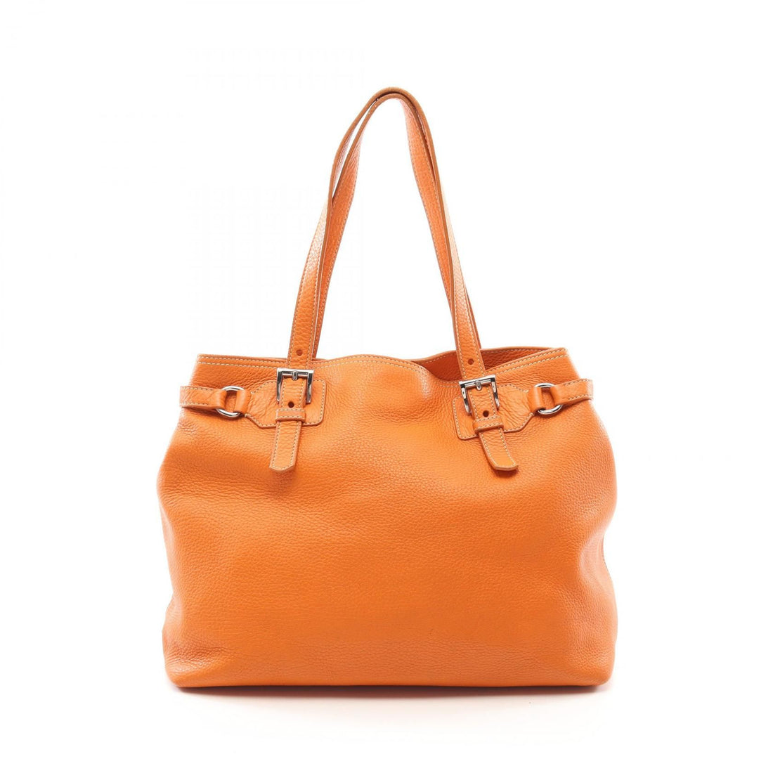 Prada Tote Bag Orange Leather