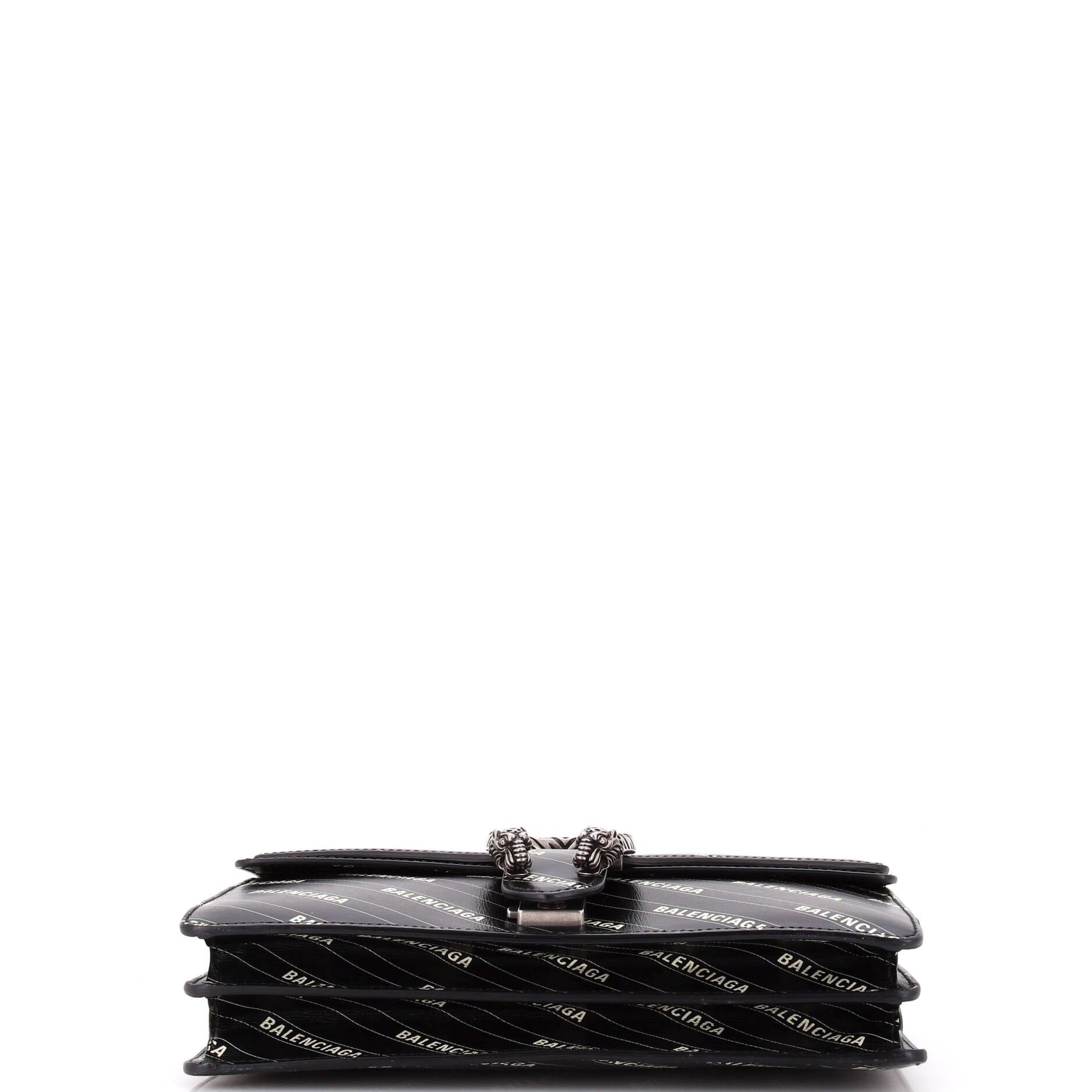 Gucci X Balenciaga The Hacker Project Dionysus Bag Logo Printed Leather Small