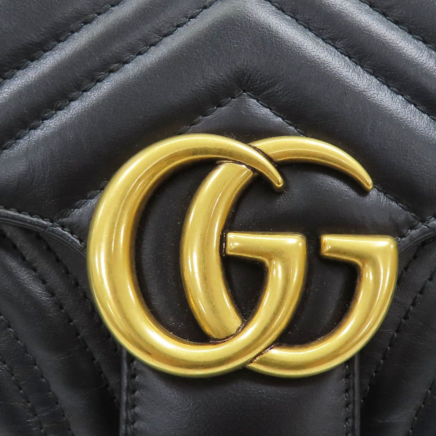 Gucci GG Marmont Small Shoulder Bag Calfskin Black 443497